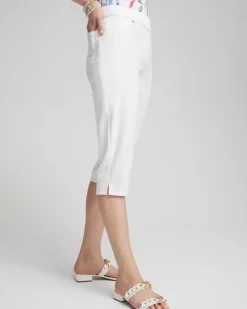 No-Stain 17" Pull-on Denim Capris