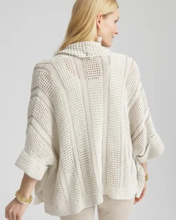 Novelty Knit Cuffed Sequin Ruana
