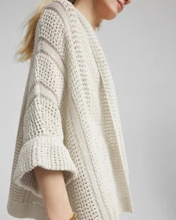 Novelty Knit Cuffed Sequin Ruana