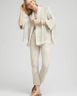 Novelty Knit Cuffed Sequin Ruana