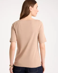Novelty Pima Elbow Sleeve Tee