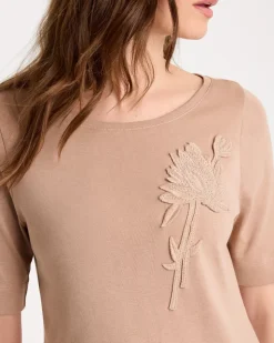 Novelty Pima Elbow Sleeve Tee