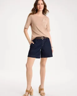 Novelty Pima Elbow Sleeve Tee