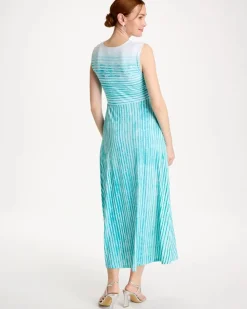 Ombre Coastal Striped Knit Dress