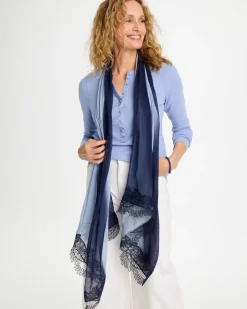 Ombre Lace Oblong Scarf