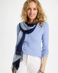Ombre Lace Oblong Scarf