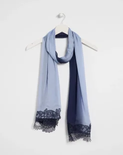 Ombre Lace Oblong Scarf