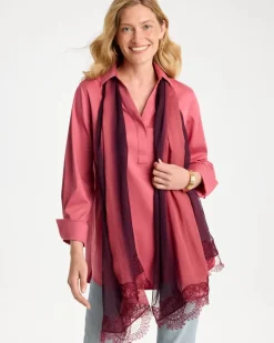 Ombre Lace Oblong Scarf