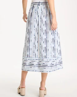 Palermo Striped Tie-Front Skirt