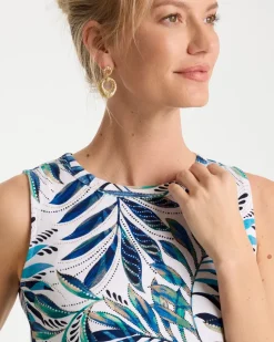 Palm Front Cotton Button Tank