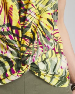 Palms Inverted Knot Front Tee