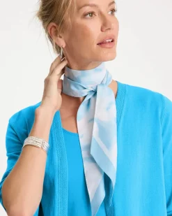 Palm Tie-Dye Skinny Scarf