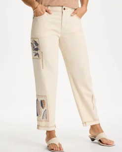 Patchwork Relaxed Boyfriend Jean