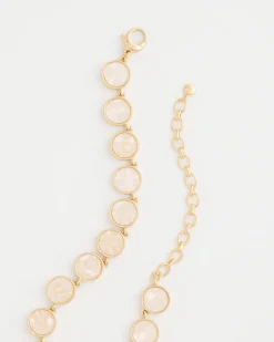 Pearlescent Rounded Collar Necklace
