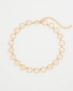 Pearlescent Rounded Collar Necklace