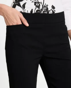 Petite Brigitte™ Slim Rivet Pull-On Capri