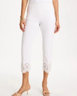Petite Brigitte™ Slim Scalloped Ankle Pants