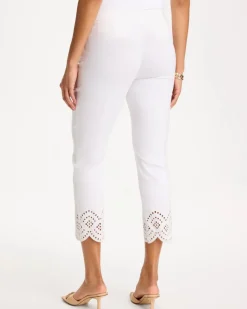 Petite Brigitte™ Slim Scalloped Ankle Pants
