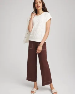 Petite Brigitte™ Utility Wide-Leg Cropped Pants