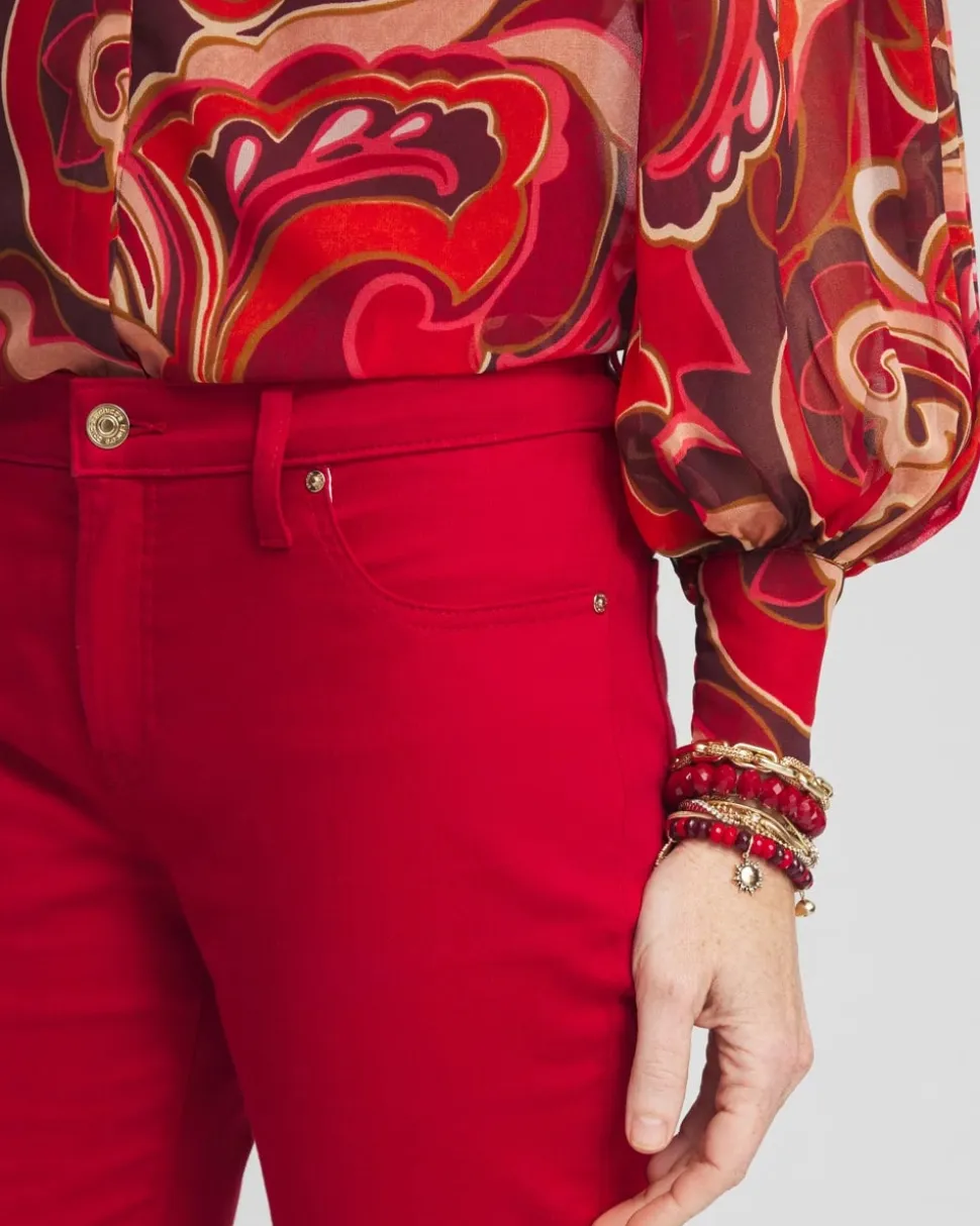 Petite Girlfriend Flared Leg Jeans