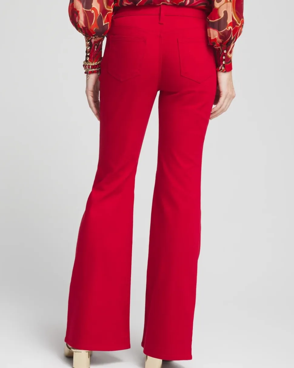 Petite Girlfriend Flared Leg Jeans