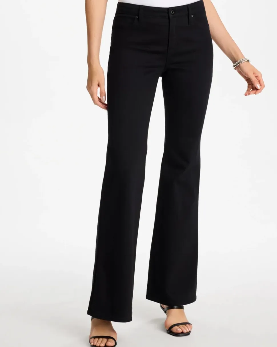 Petite Girlfriend Flared Leg Jeans