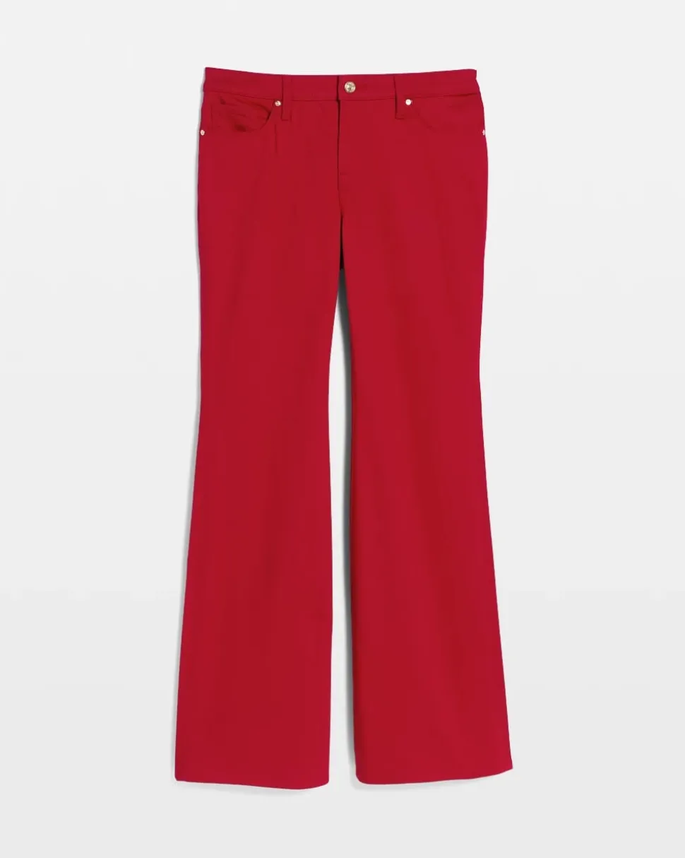 Petite Girlfriend Flared Leg Jeans
