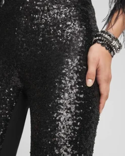 Petite Juliet Sequin Wide Leg Pant