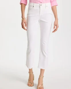 Petite No Stain Girlfriend Fray Hem Kick Flares