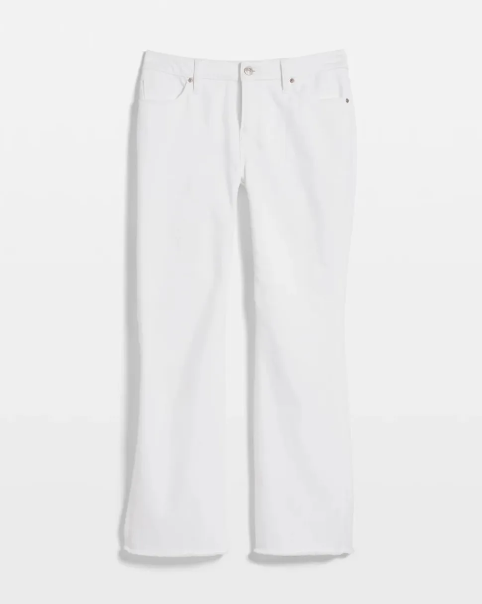 Petite No Stain Girlfriend Fray Hem Kick Flares