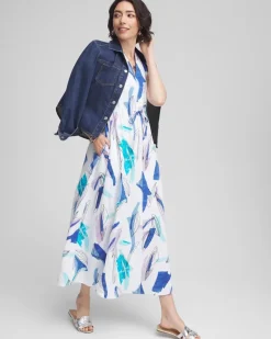Petite Sleeveless Gauze Maxi Dress