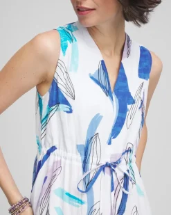 Petite Sleeveless Gauze Maxi Dress