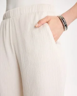 Petite Travelers™ Crinkle Textured Pants