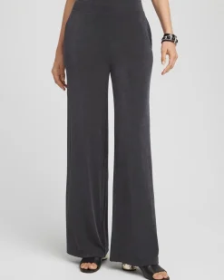 Petite Travelers™ Wide-Leg Pocket Pants