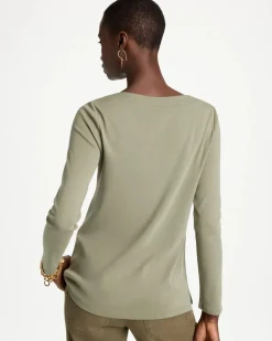 Pima Cotton Boatneck Tee