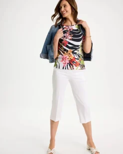Pima Cotton Elbow-Sleeve Tee