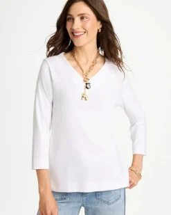 Pima Cotton 3/4 Sleeve Tee