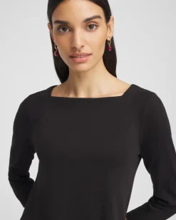Pima Cotton Square-Neck Tunic