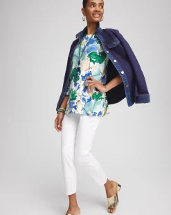 Pima Cotton Square-Neck Tunic