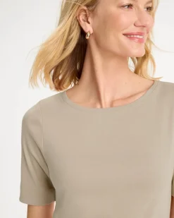 Pima Elbow Sleeve Tee