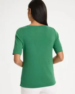 Pima Elbow Sleeve Tee