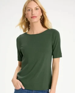 Pima Elbow Sleeve Tee