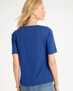 Pima Elbow Sleeve Tee