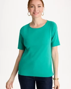 Pima Elbow Sleeve Tee