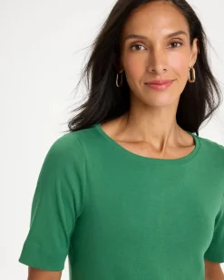 Pima Elbow Sleeve Tee