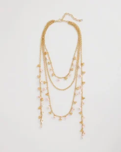 Pink Multi-Layer Necklace