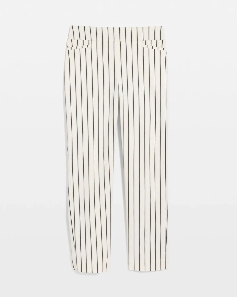 Pinstriped Brigitte™ Slim Ankle Pants