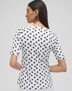 Polka Dot Everyday Elbow Sleeve Tee