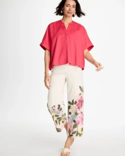 Poplin Popover Dolman Top