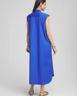 Popover Poplin Maxi Dress